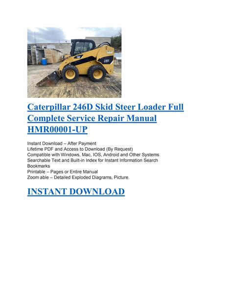 cat 246 skid steer service manual|cat 246d operating manual.